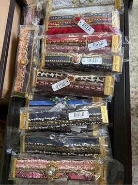 Laura Janelle cuff bracelets & Velvet Multi-Tier Jewelry Display Organizer